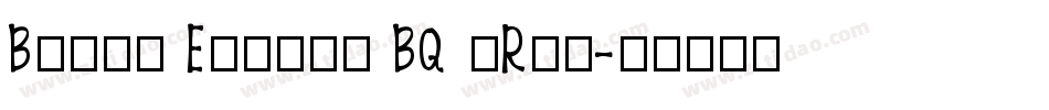 Bembo Expert BQ (Rom字体转换